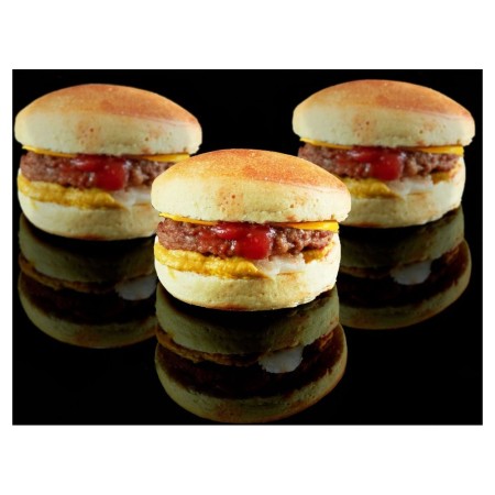 Mini Cheese Burger (48x38 gr) Ø 5.3-5.5cm PS