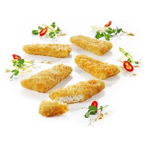 Cabillaud pané sans gluten pré frit, 80 gr, MSC PS