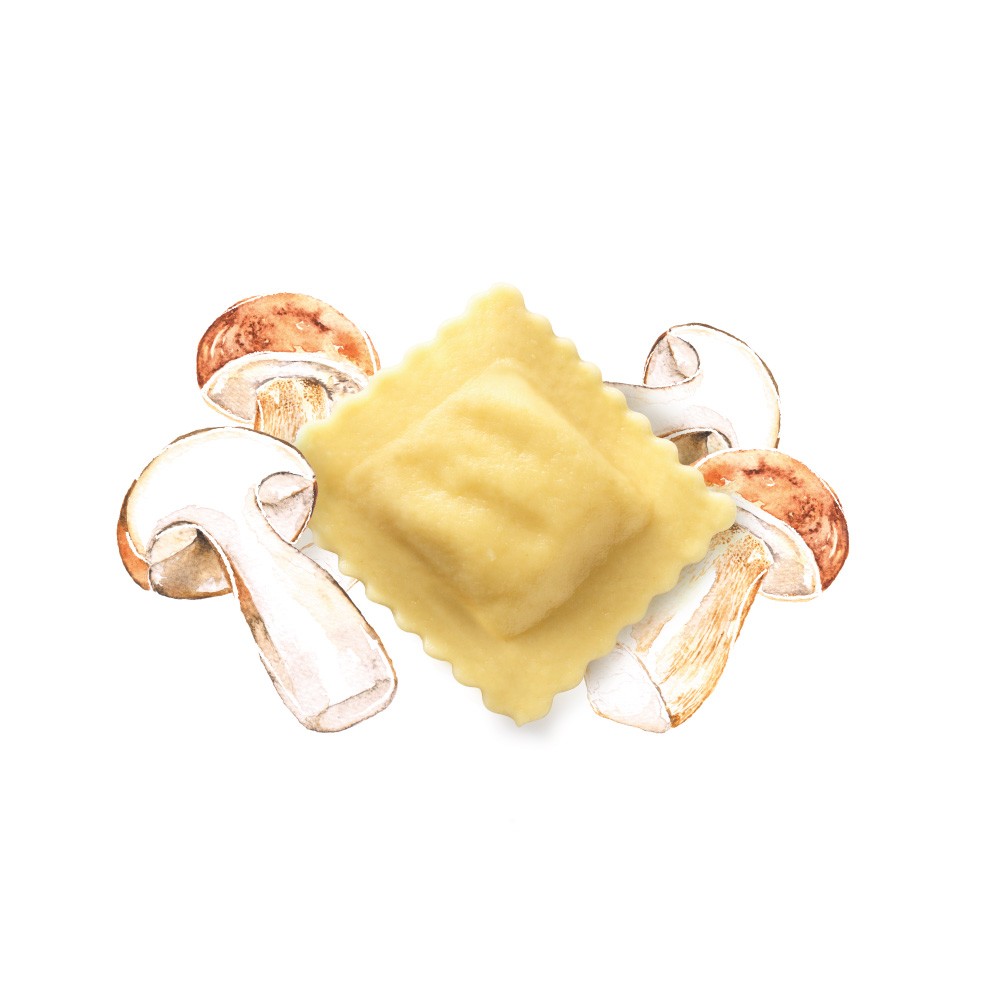 Raviolo aux bolets