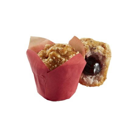 Mini muffins fourrés fruits rouges (42x26 gr)PS