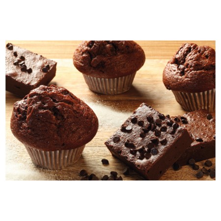 Muffins chocolat & morceaux 80 gr EMBALLE PS