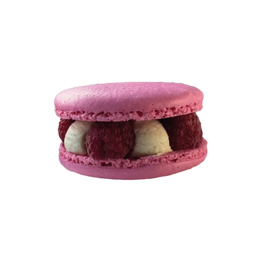 Grand Macaron Vanille Framboises (12x75 gr) PS