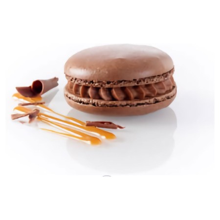 Macaron chocolat coeur coulant CARAMEL (70 gr) PS