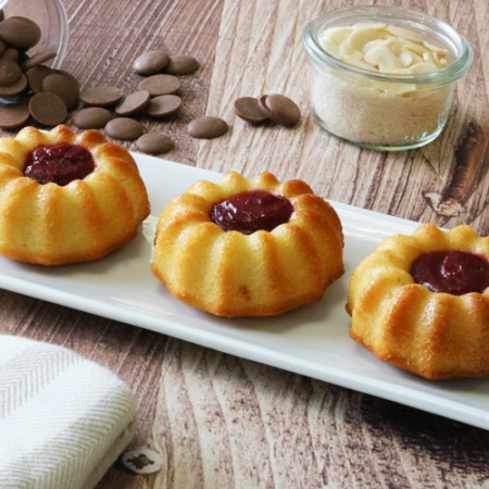 Bundt cake fourré à la framboise 20x50 gr PS