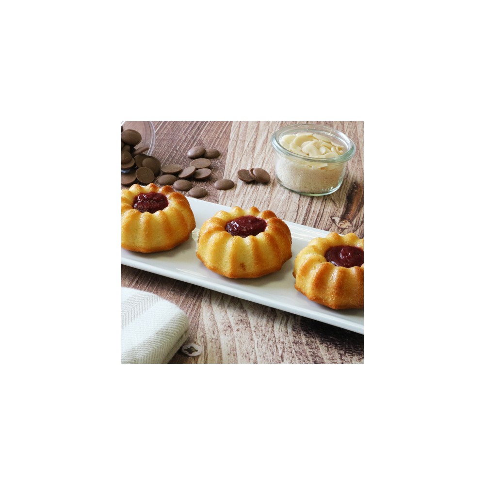 Bundt cake fourré à la framboise (22x50 gr) PS