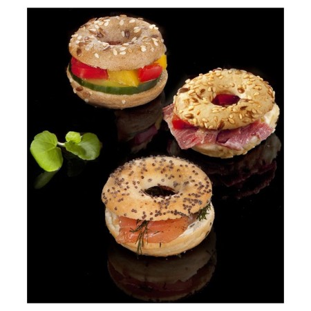 Plateau de mini bagels garnis (48x14 gr) PS