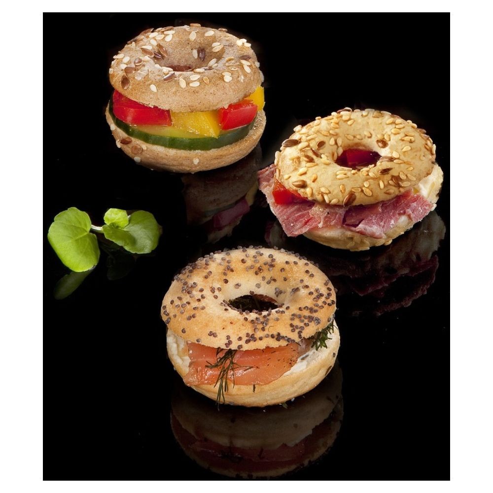Plateau de mini bagels garnis (48x14 gr) PS