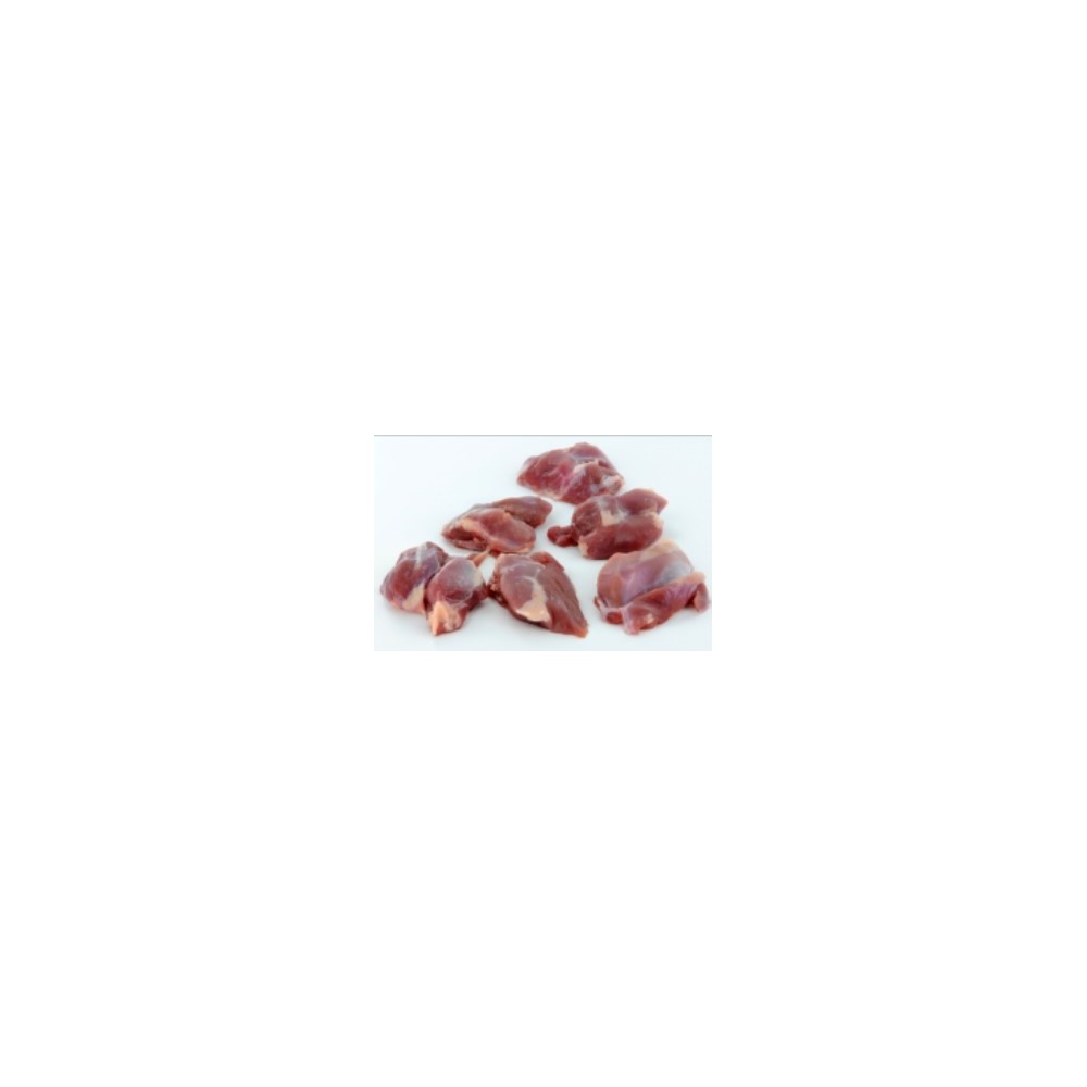 Ragout de cuisse de canard s/os s/peau 50-60gr