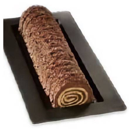 Bûche de Noël parfum Chocolat 750gr(déjà coupé) PS