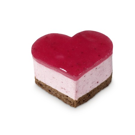 Coeur aux fraises délice, PETIT (42 gr) PS