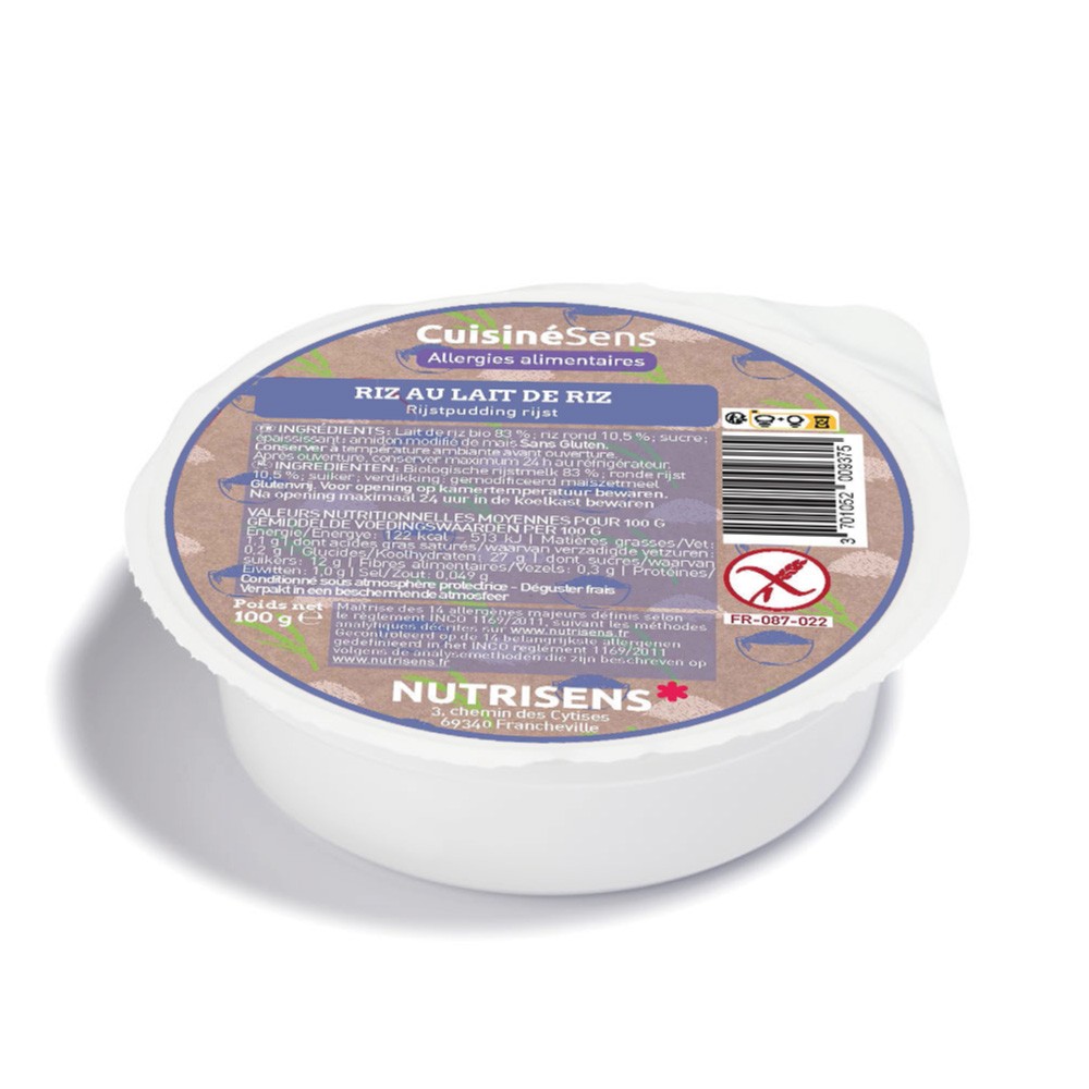 NUTRI Riz au lait de riz (100 gr) PS