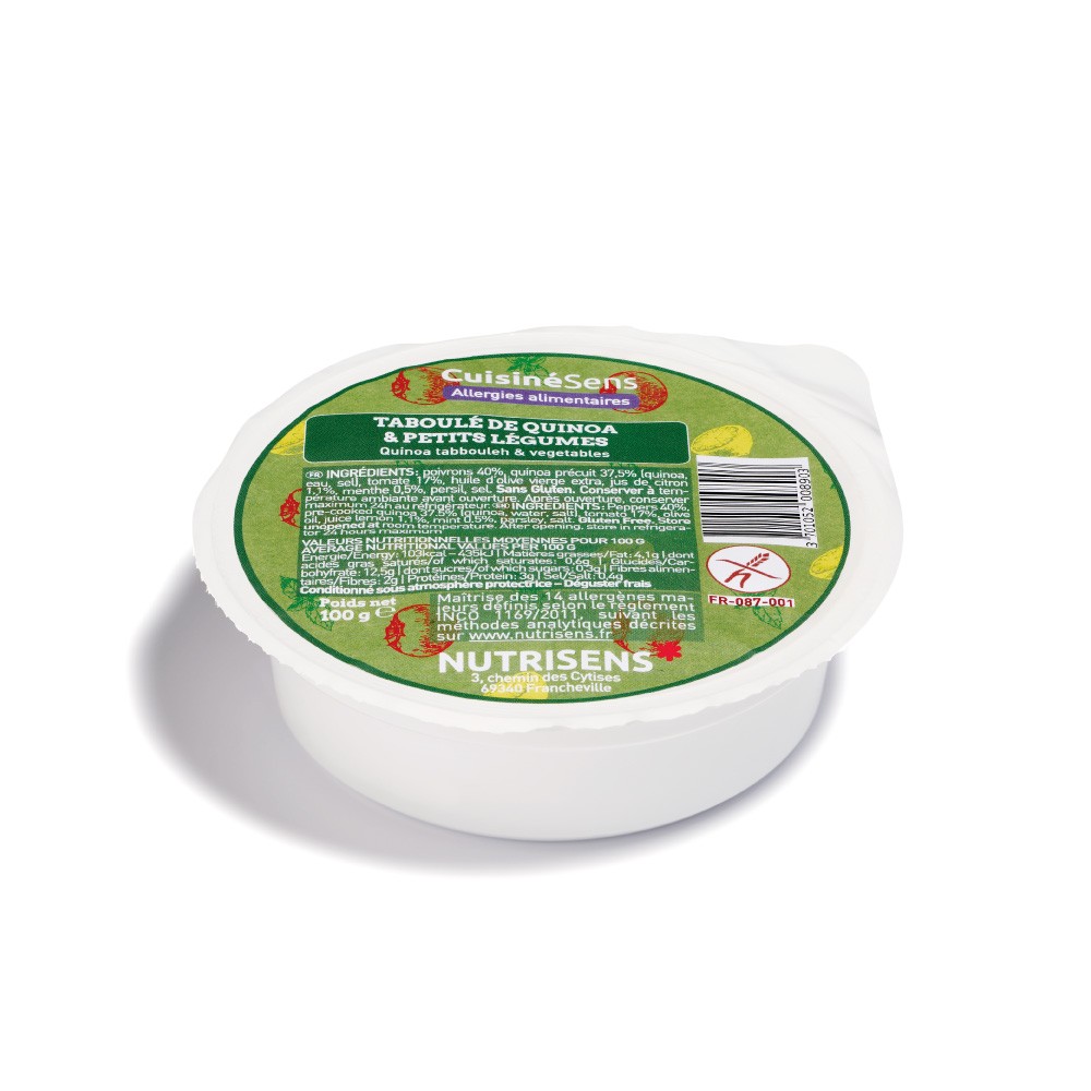 NUTRI Taboulé Quinoa petits Légumes (100 gr) PS