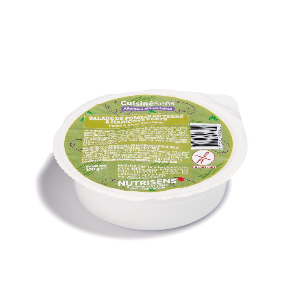 NUTRI Salade PDT et Haricots verts (90 gr) PS
