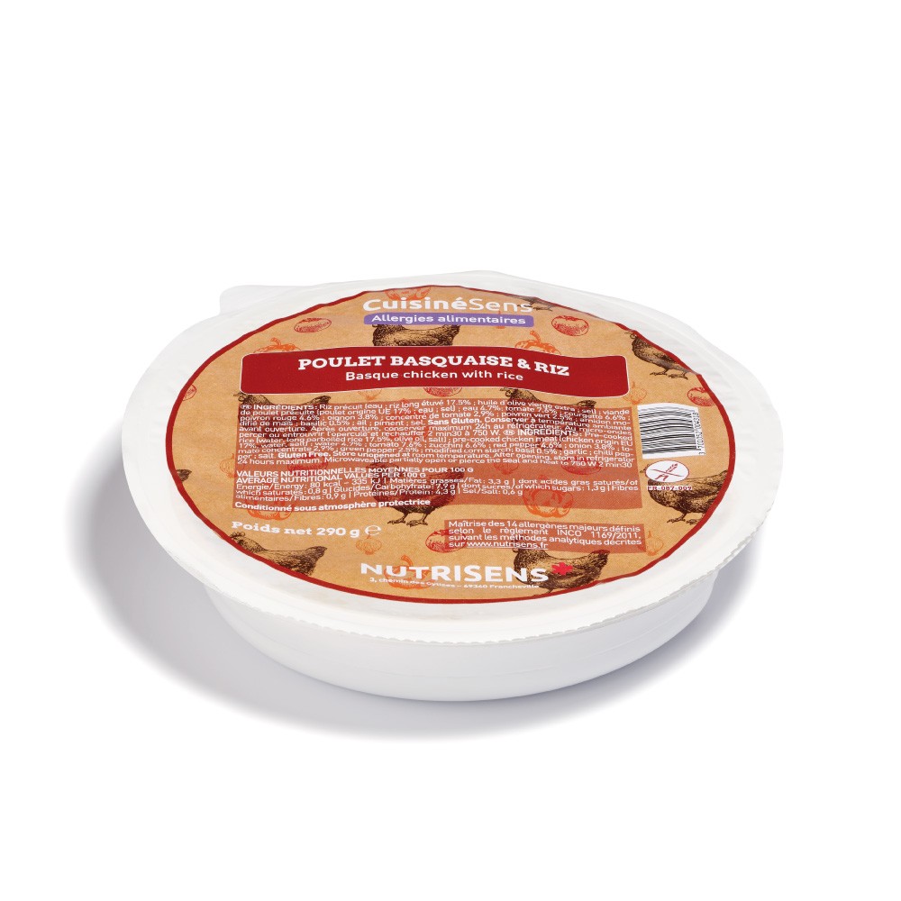 NUTRI Poulet Basquaise (290 gr)PS