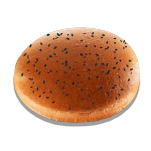 Buns brioché "sésame noir" SMOKY (83 gr) 11 cm PS