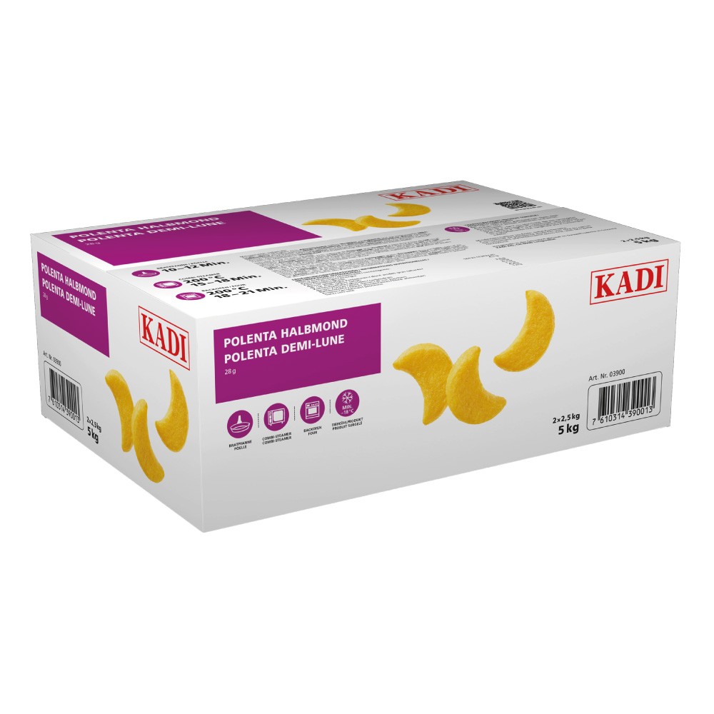 Mini galettes de polente, demi-lune (env 28 gr) PS