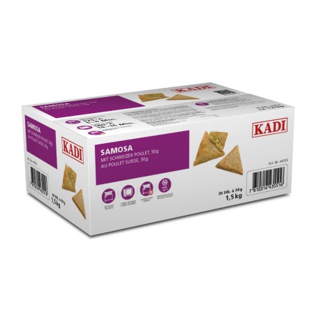 Samosa aux légumes-poulet (env.30x50 gr) 1.5kg PS