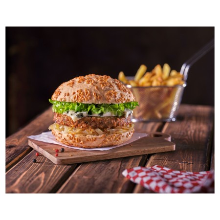 Burger Seitan et haricots noirs BIO (30x125 gr) PS