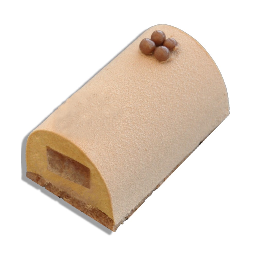 Bûchette Caramel, praliné & noisettes 83 gr (Noël)