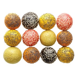 Mini brioches 4 couleurs (100x10gr) Ø 4.5 cm PS