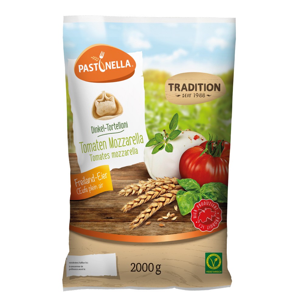 Tortelloni Epeautre, Tomates & Mozzarella PS