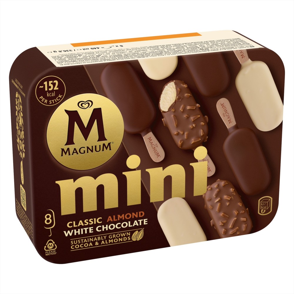 MAGNUM Mini Classic-Almond-White (6x8x55ml) PS
