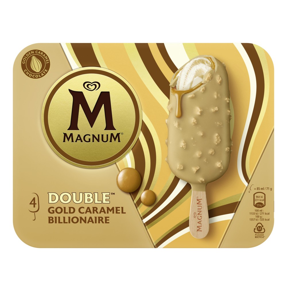 Magnum Double Gold Caramel Billionaire 6x4x85ml PS