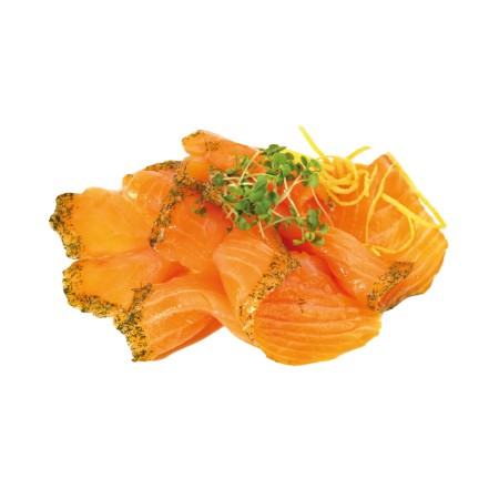 Saumon Gravlax (filet Cru,mariné,pré tranché)PV PS