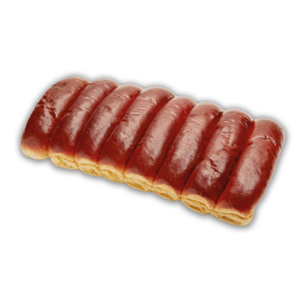 Plaque Beach Pain Hot Dog Brioché (6x8x75gr) PS
