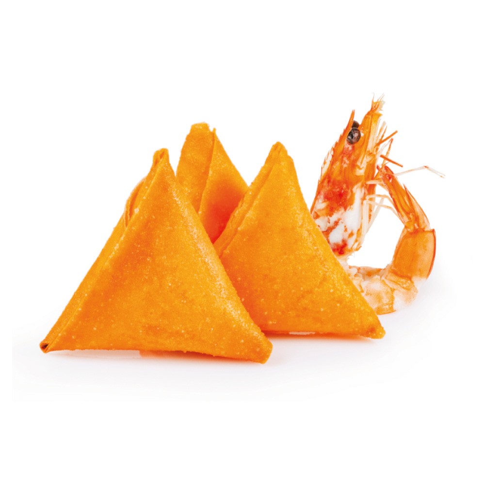 Samoussas aux Crevettes Pâte Orange (20g) PS