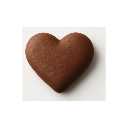 Coques Macarons Cacao à garnir COEUR (18 gr) PS