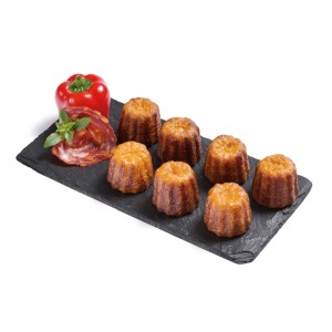 Mini Canelés poivrons, goût chorizo (13 gr) PS