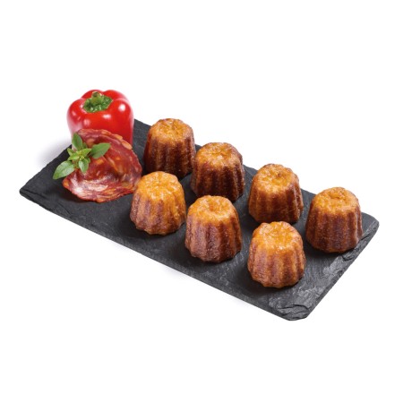 Mini Canelés poivrons, goût chorizo (13 gr) PS