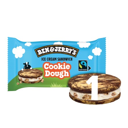 BEN & JERRY'S Sandwich Cookie Dough (25x120ml) PS