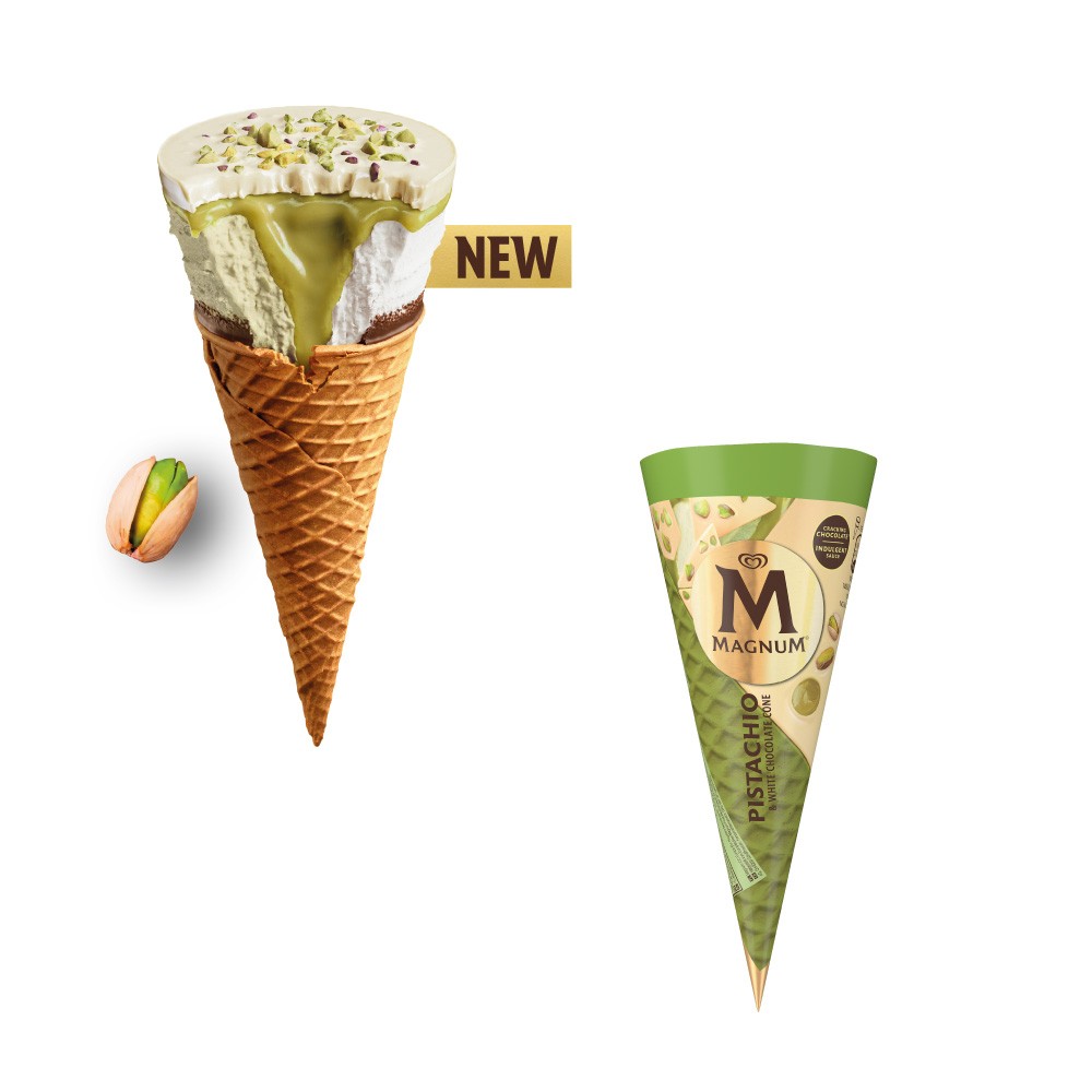MAGNUM Pistachio & White Chocolate Cone (115ml)