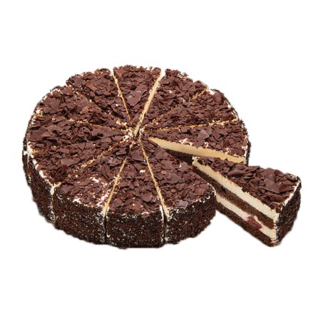 Tourte Forêt-Noire, ø 24 cm (1120 gr) coupée PS