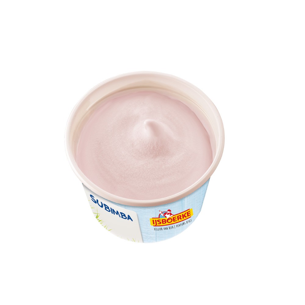 Glace Fraise, gobelet "subimba" (95 ml) PS
