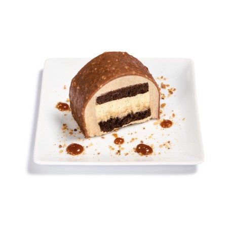 Bûche Rocher Vanille Praline tranchée (48x55 gr)PS
