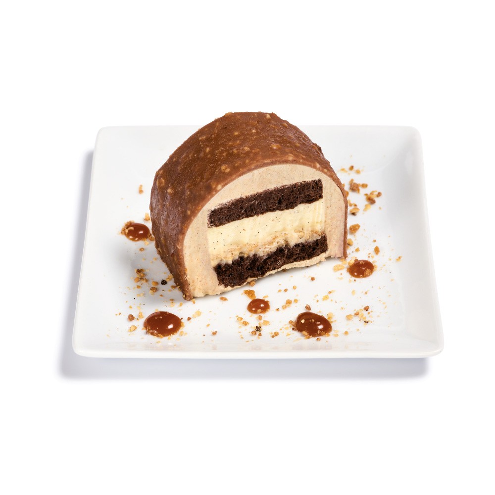 Bûche Rocher Vanille Praline tranchée (48x55 gr)PS